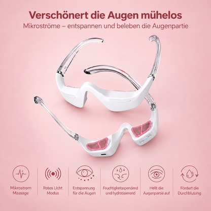 GlowLift Rotlichtbrille - 2-in-1 Rotlicht-Brille für strahlende Augen